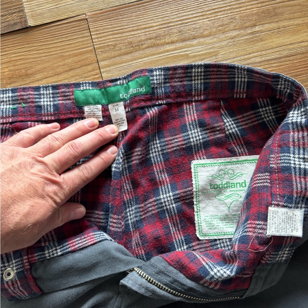 Toddland Plaid Lined Pants